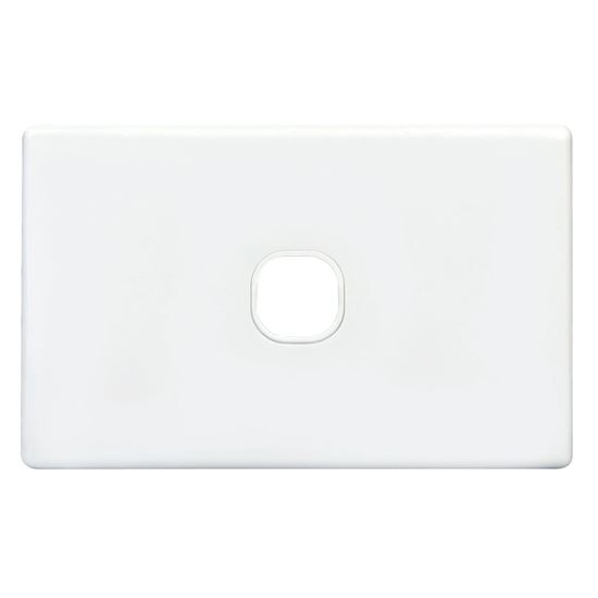 1Gang Slimline Grid & Cover Plate - White